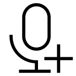 Microphone Plus SVG Icon